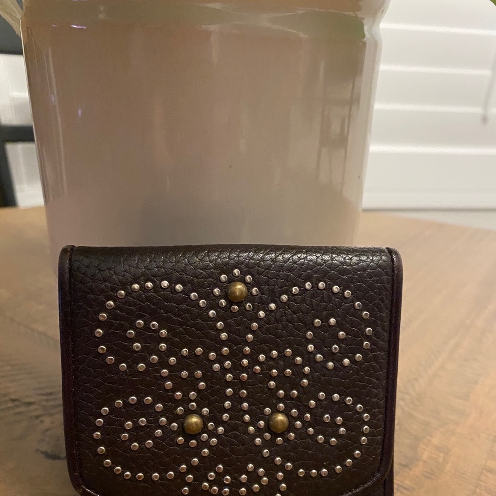 Compact Wallet by Brighton. Brown Leather.